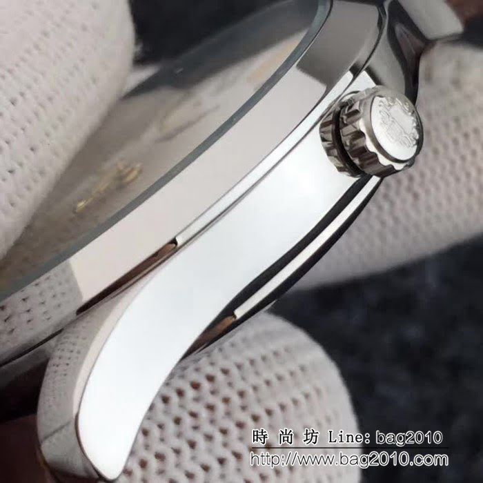 LONGINES浪琴 牛皮錶帶 全自動機械 男士腕表 WSS0125